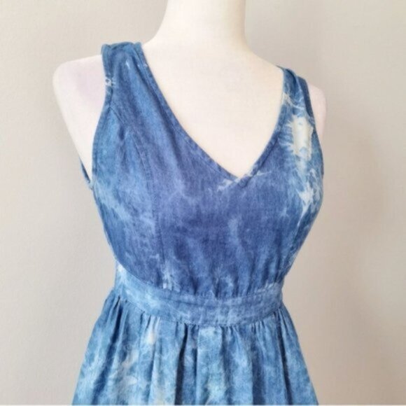 Sleeveless denim tie dye mini - Picture 3 of 5